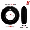 Beast Rings Lot de 3 cockrings souples Beast Ring Noirs